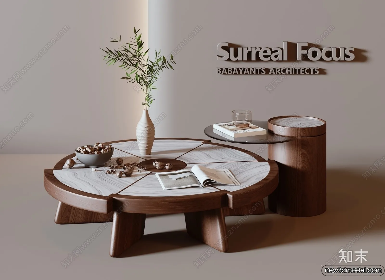 Coffee Table - 3D Models - 3D Furniture Models for Interior - 008