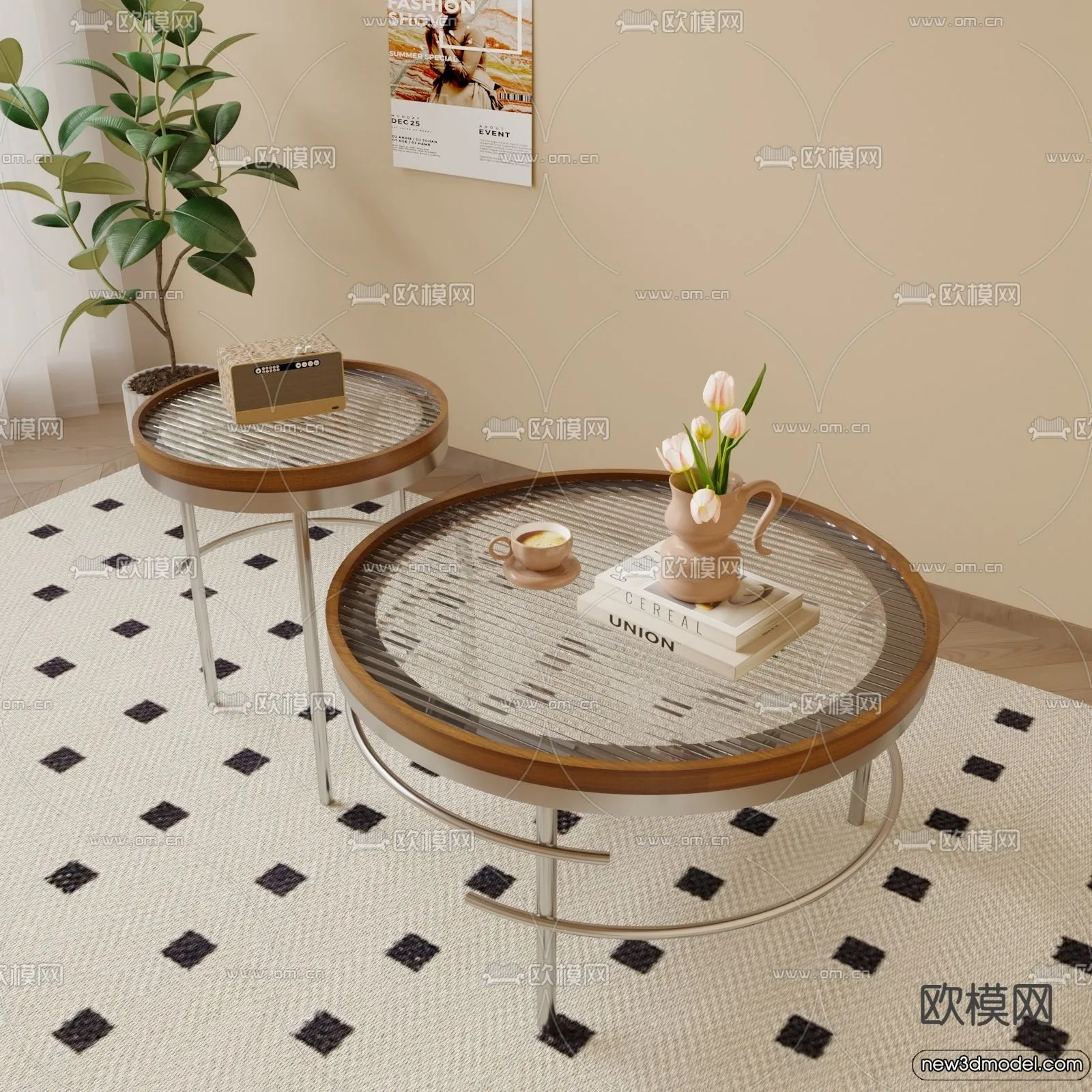 Coffee Table - 3D Models - 3D Furniture Models for Interior - 117