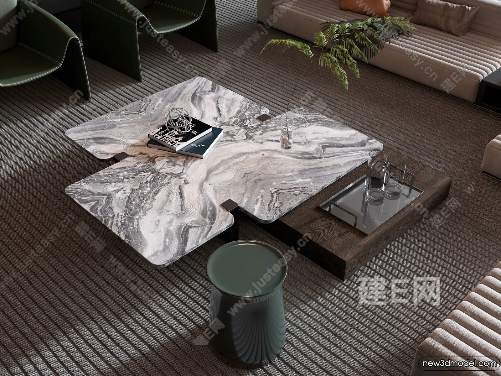 Coffee Table - 3D Models - 3D Furniture Models for Interior - 156