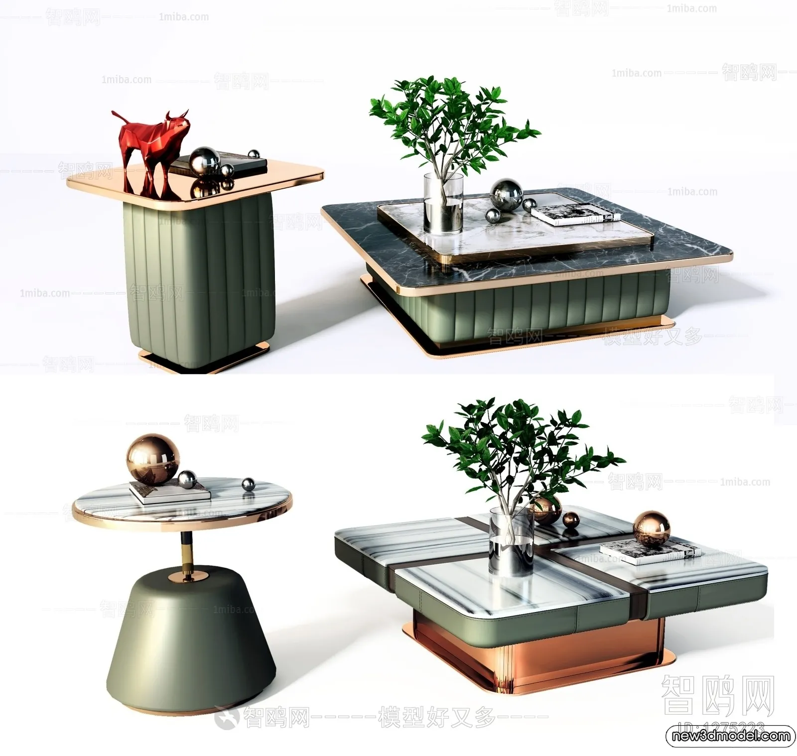 Coffee Table - 3D Models - 3D Furniture Models for Interior - 170