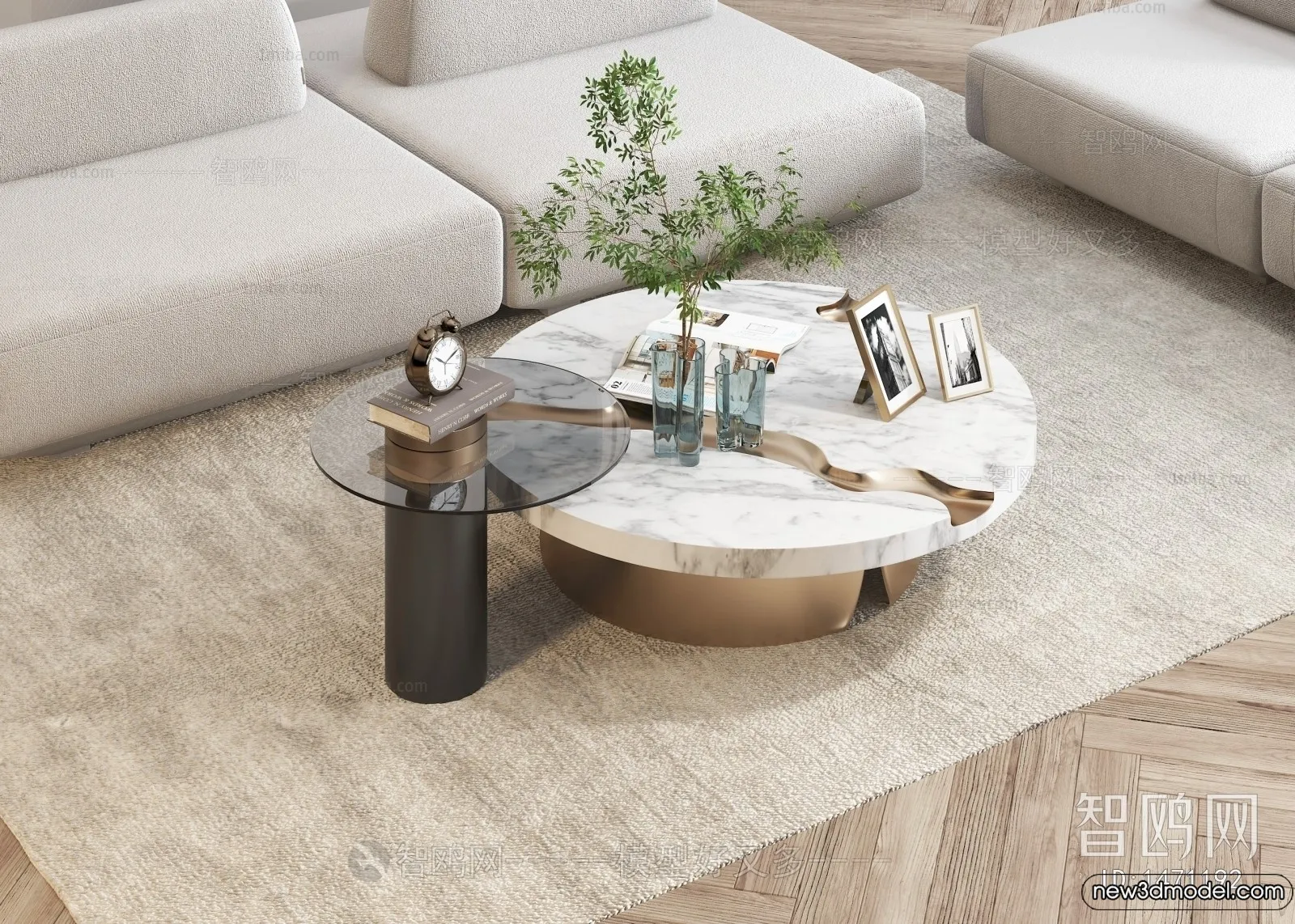 Coffee Table - 3D Models - 3D Furniture Models for Interior - 195