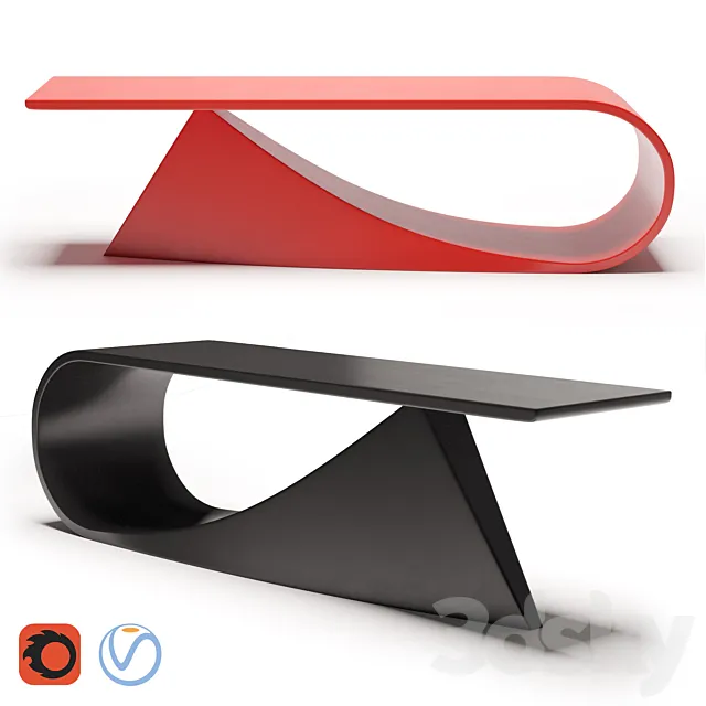 Coffee table _ sculpture Static Dynamism 3D Model