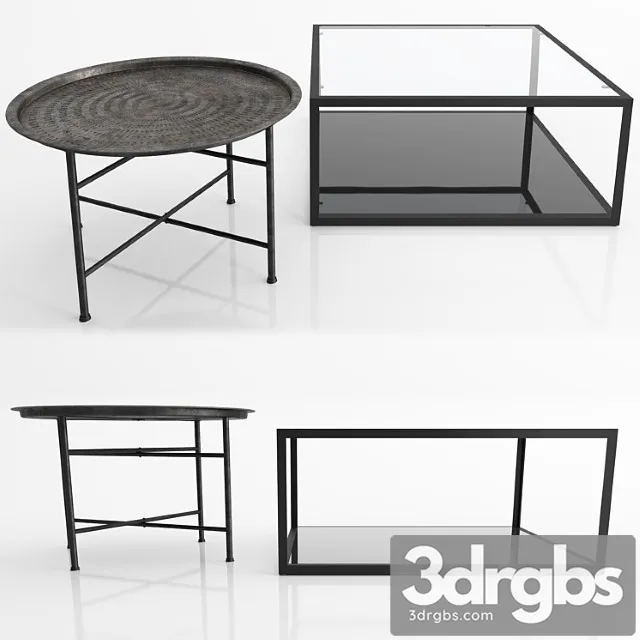 Coffee Table Adaline Laforma Greenhill La Forma 3D Model Free