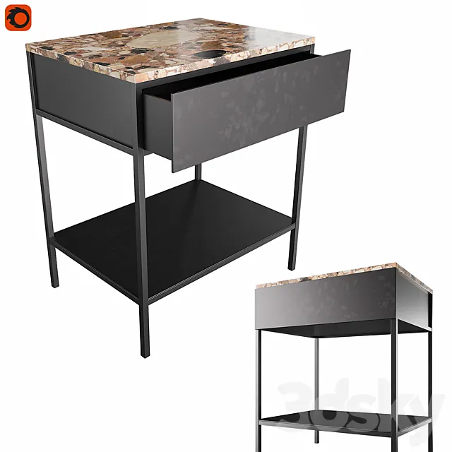 Coffee table Ambrette Am.Pm 3D Model