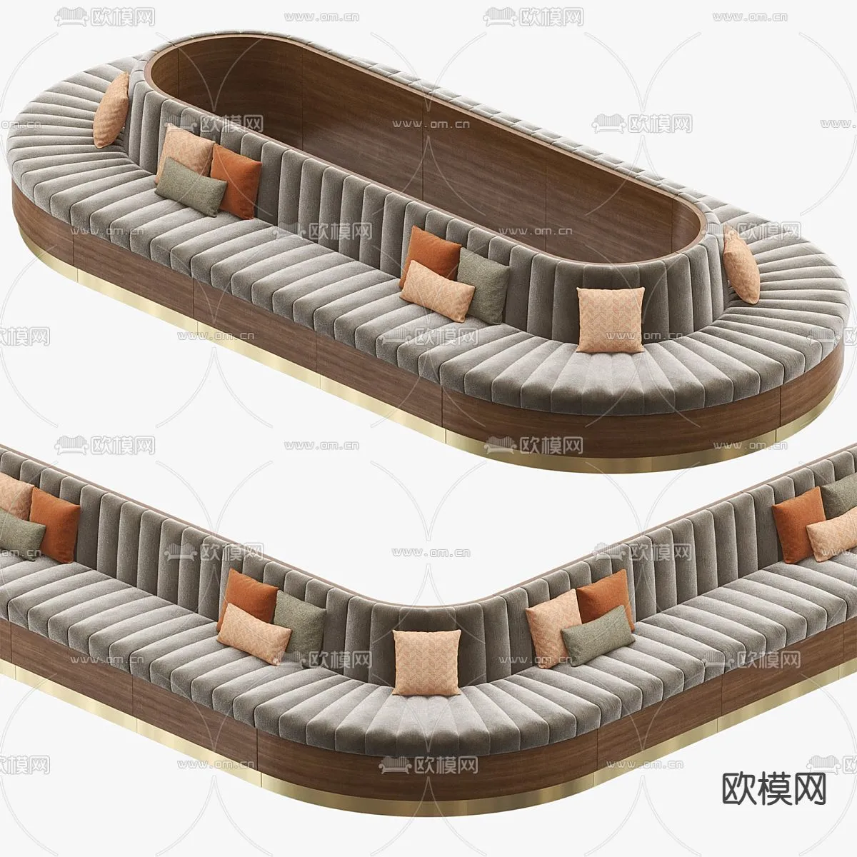 Coffee Table and Armchair Sets - 3D Models - Cafe Interior 3D Scenes - 015 - CORONA Render