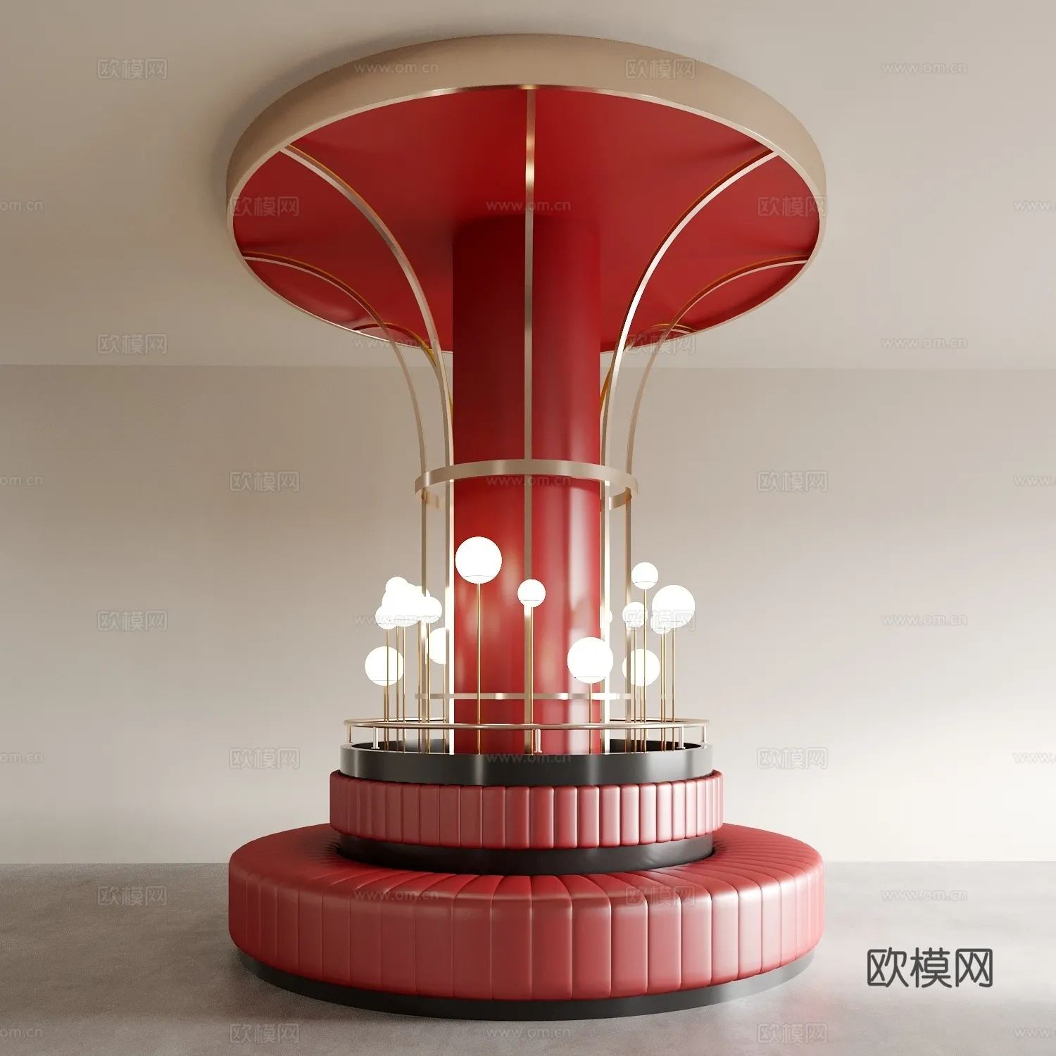 Coffee Table and Armchair Sets - 3D Models - Cafe Interior 3D Scenes - 068 - CORONA Render