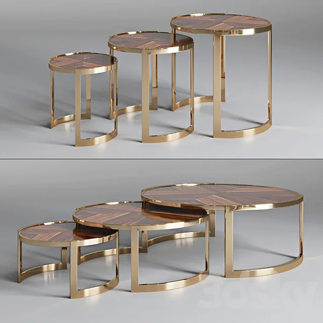 Coffee table ANYA Fendi Casa 3DModel