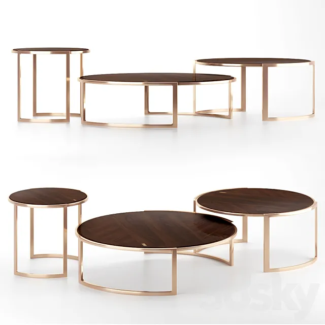 Coffee table Anya Lite Fendi Casa 3DModel