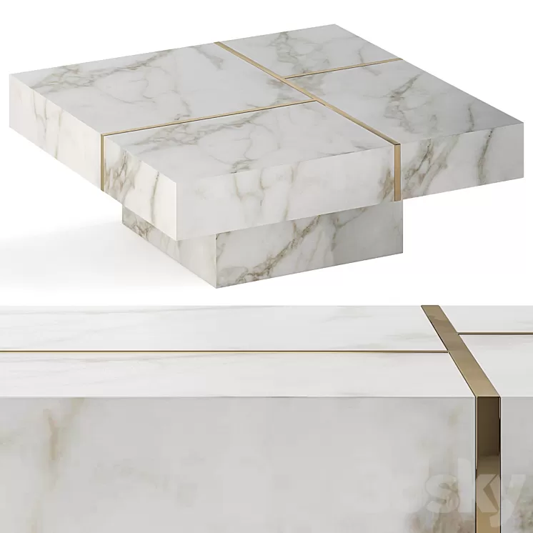 "Coffee table ""Baies""" 3D Model