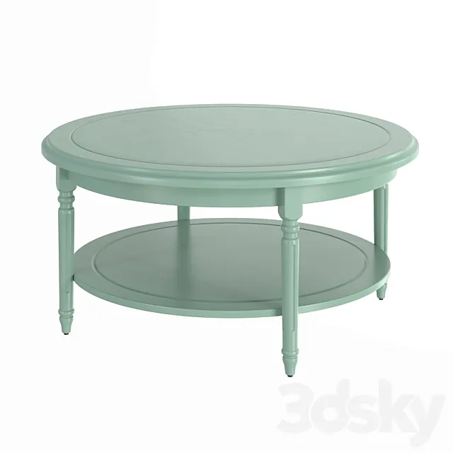 Coffee table Baudry green eucalyptus LA REDOUTE INTERIEURS 3D Model