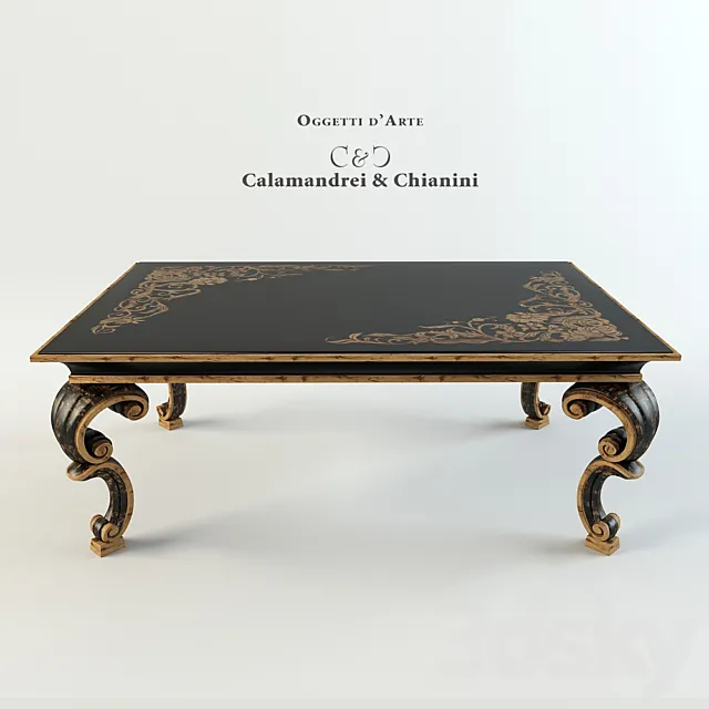 Coffee table Calamandrei & Chianini Tavoli 1500 3D Model