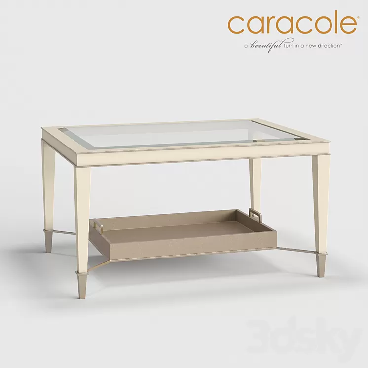 Coffee table Cocktails Anyone? Caracole 3D Model