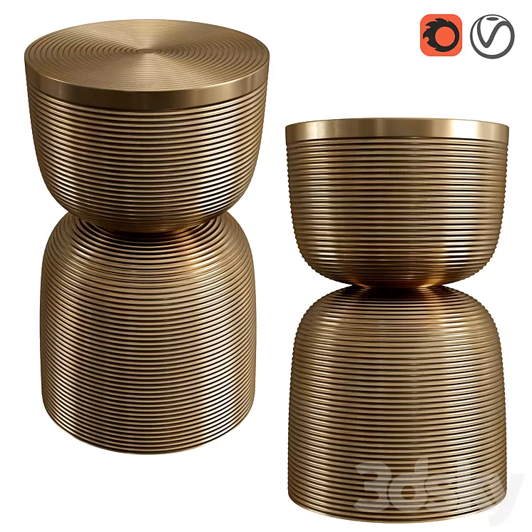 Coffee table Cork Dantone Home 3D Model Free