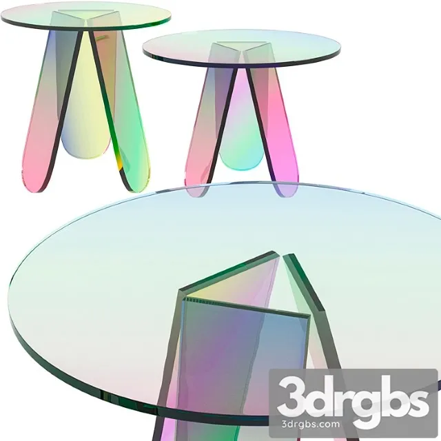 Coffee table corner design prism 2 3D Model Free