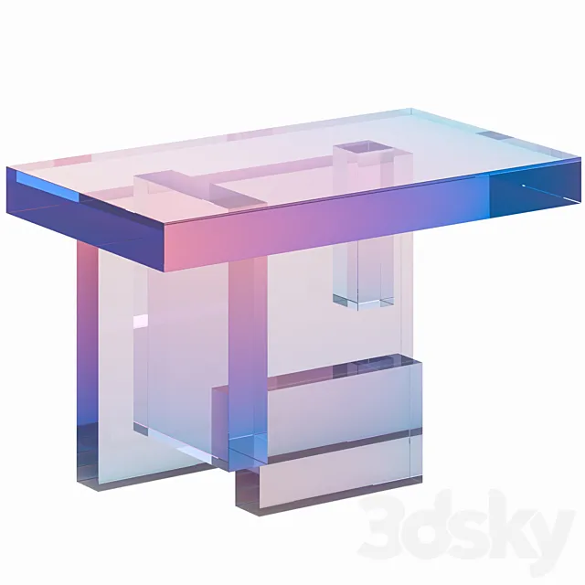 Coffee table Crystal Series 04 3DModel