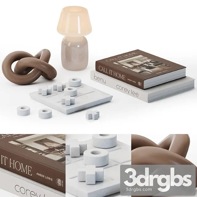 Coffee Table Decor 04 3D Model Free