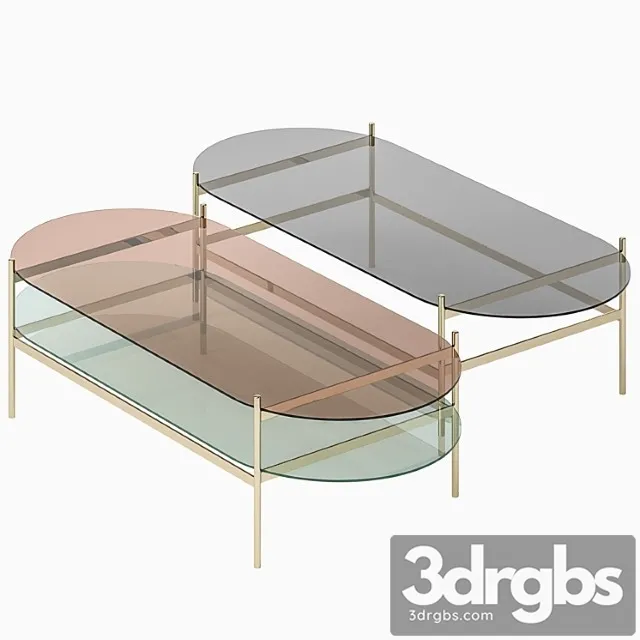Coffee table duotone pill 2 3D Model Free