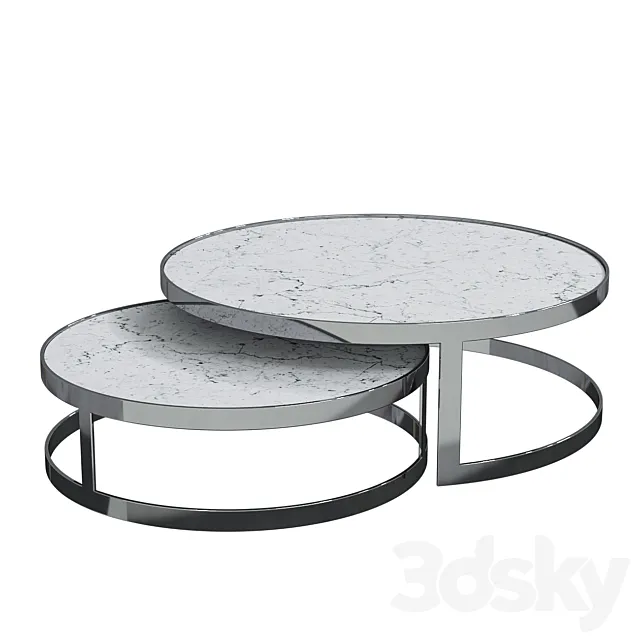 Coffee table Fletcher Set of 2 Article: 108738 Brand: Eichholtz 3D Model