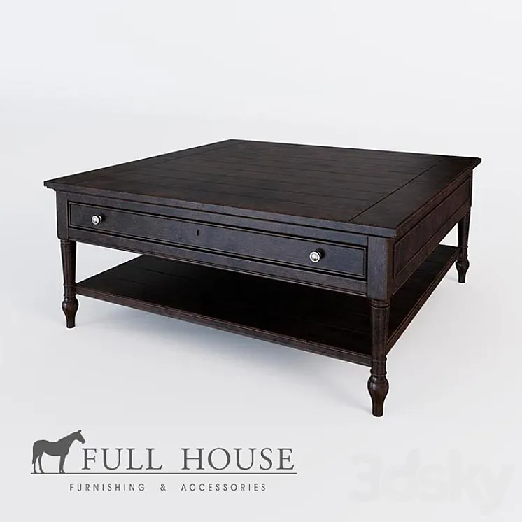 Coffee table FULL HOUSE OM 3D Model Free