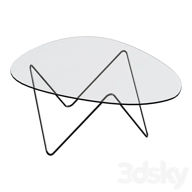 Coffee table GUBI PEDRERA SALONTAFEL coffee table 3D Model