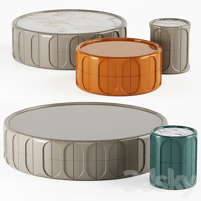 Coffee table HESSENTIA Cornelio Cappellini CONCAVE 3DModel