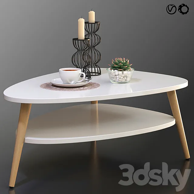 Coffee table Jimi La Redoute + decorative set Free Download