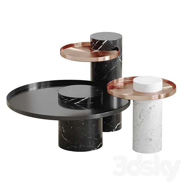 Coffee Table La Chance & Sebastian Herkner 3D Model