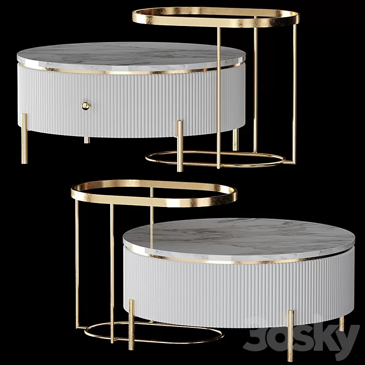 coffee table LaLume 3D Model Free