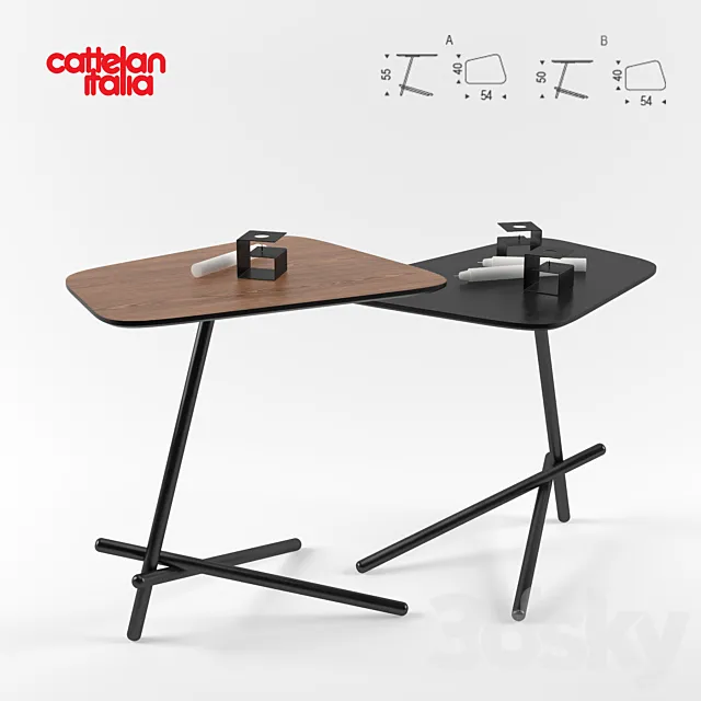 Coffee table LASER Cattelan Italia 3D Model