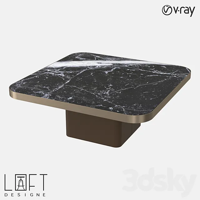 Coffee table LoftDesigne 6694 model 3D Model