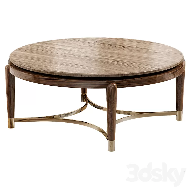 Coffee table Minotti Collezioni OSCAR MARBLE 3D Model