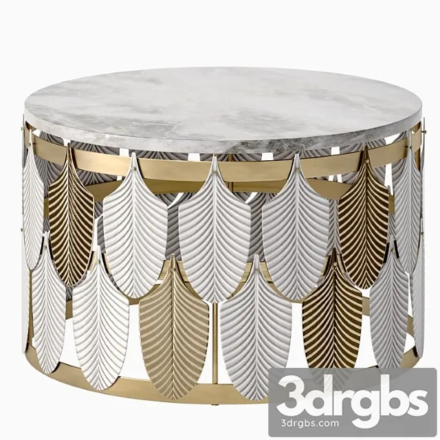 Coffee table peacock 2 3D Model Free