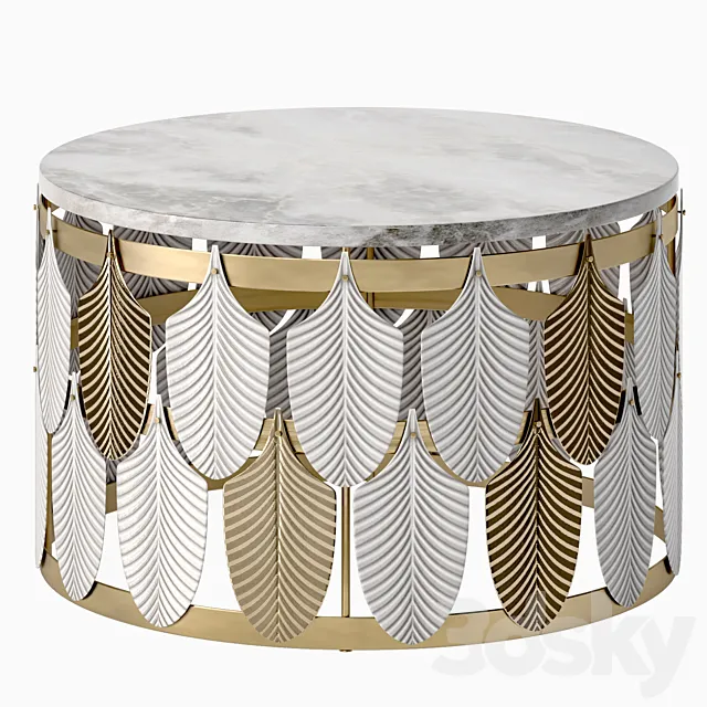 Coffee table Peacock 3D Model