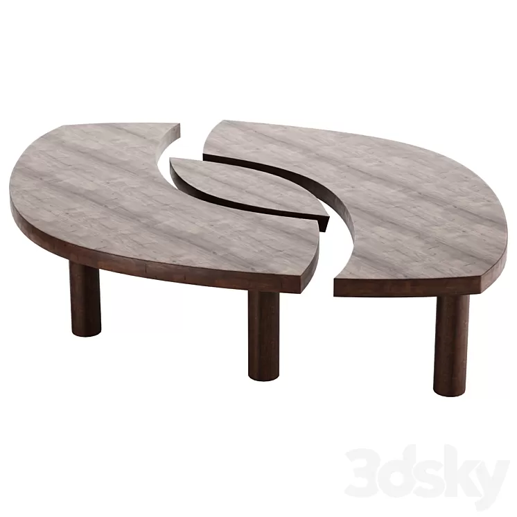 Coffee table Pierre Chapo 'T22C' – 1972 coffee table 3D Model