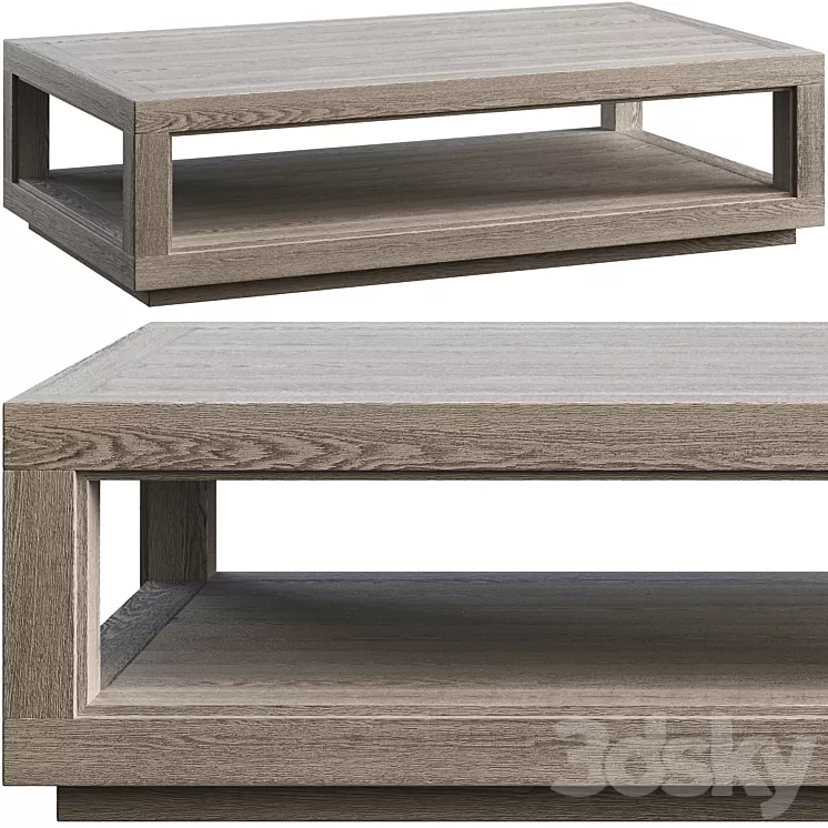 Coffee table Restoration Hardware Grand Framed 3D Model