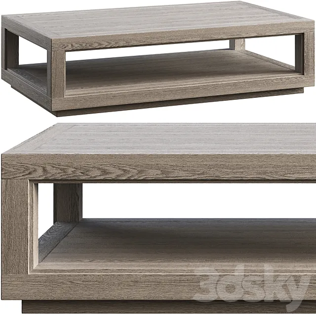 Coffee table Restoration Hardware Grand Framed 3DModel