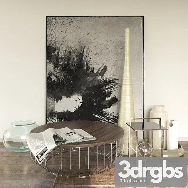 Coffee Table Reza Feiz Coffee Table Decor 3D Model Free