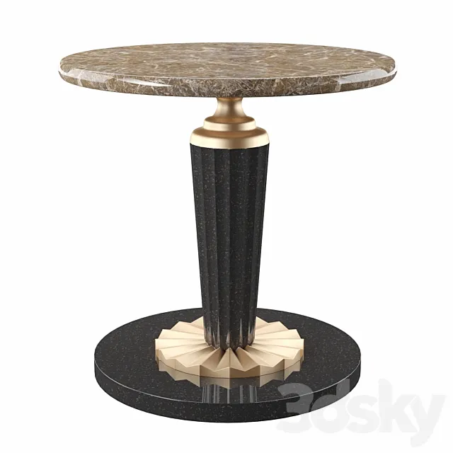 coffee table round marble 3DModel