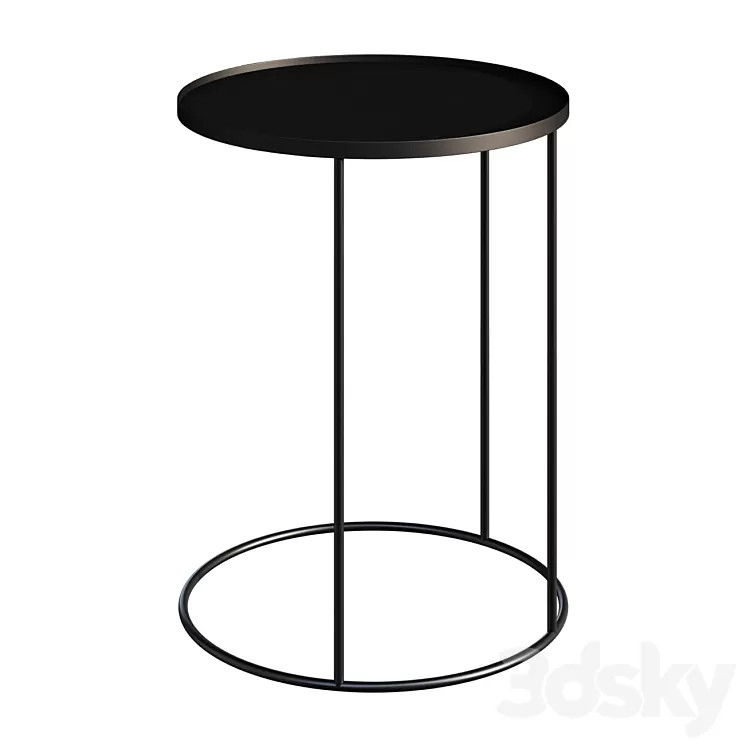Coffee table ROUND TRAY ETHNICRAFT BIJZETTAFEL coffee table 3D Model