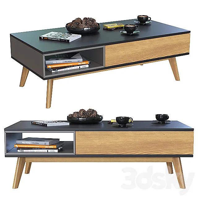 Coffee table Signal Roma A. 3D Model