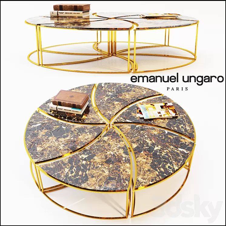 Coffee table system 3D Model