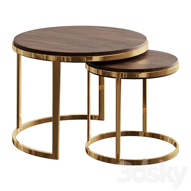 Coffee table Table TWINS GOLD coffee table Free Download
