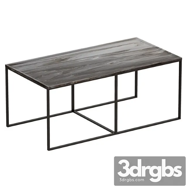 Coffee Table Twilight Marble Tsoffee Table Crate Andes Barrel 3D Model Download