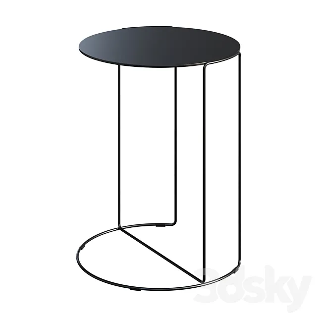 Coffee table WALTER KNOLL OKI BIJZETTAFEL T4 side coffee table 3D Model