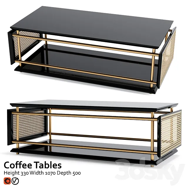 Coffee table Wiener Box 3DModel