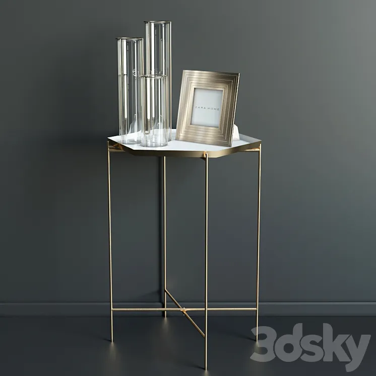 Coffee table ZARA home 3D Model Free