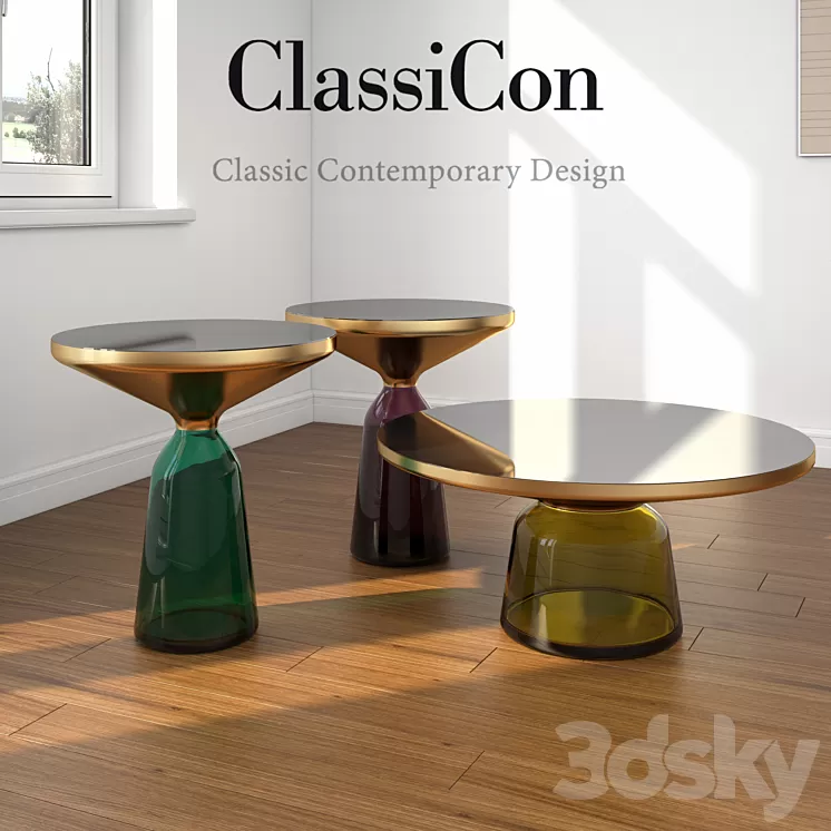 Coffee tables Bell Classicon 3D Model