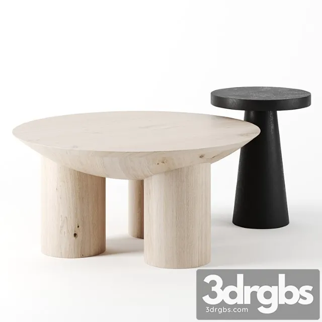 Coffee tables by crate and barrel 2 3D Model Free
