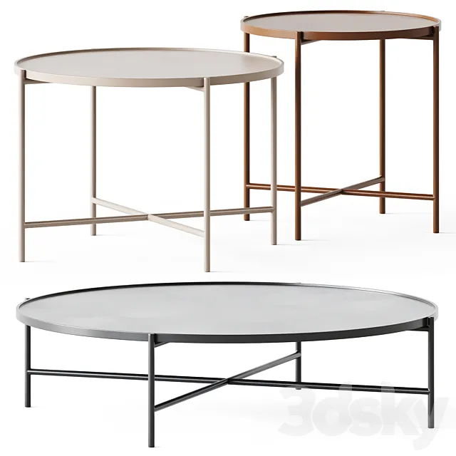 Coffee Tables Dolly by Estel Group 3DModel