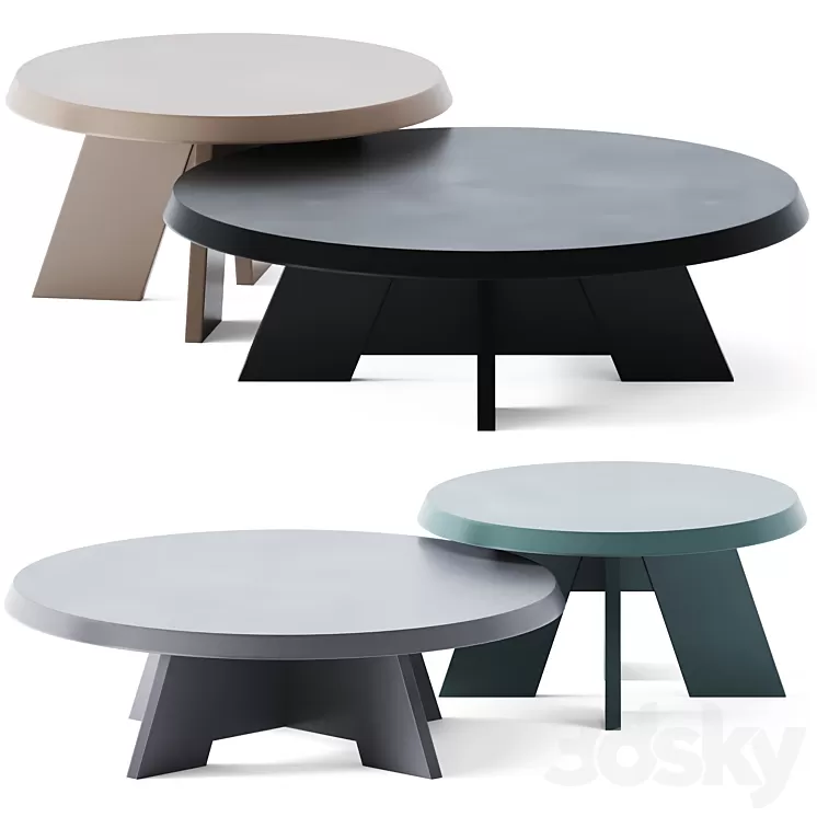 Coffee Tables Itske by Piet Boon 3D Model